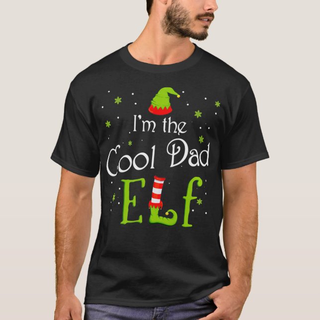 Camiseta I'm The Cool Dad Elf Xmas Matching Christmas For F (Frente)