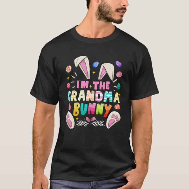Camiseta Im The Grandma Bunny Easter Day Family Matching (Frente)