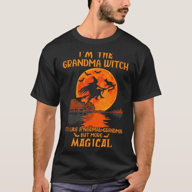 Camiseta I'm The Grandma Witch Like A Normal Grandma Hallow (Frente)