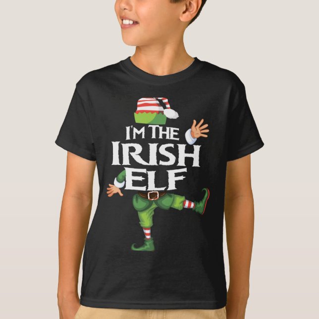 Camiseta Im The Irish Elf Christmas Eve Xmas Elf Squad Cos  (Frente)