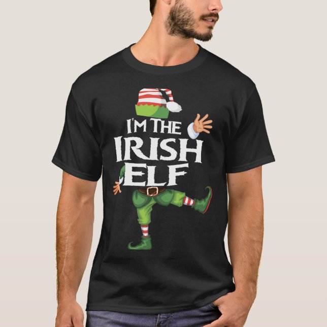 Camiseta Im The Irish Elf Christmas Eve Xmas Elf Squad Cos  (Frente)