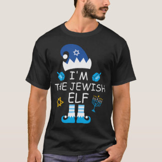 Camiseta Im The Jewish Elf Funny Hanukkah 	 Chanukah Festiv