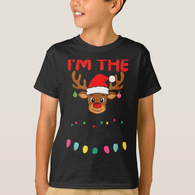 Camiseta I'm The Nanny Reindeer Family Christmas Matching G (Frente)