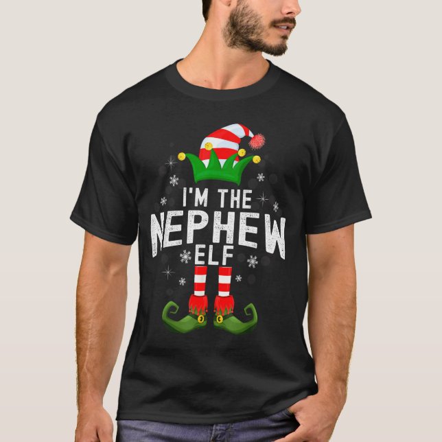 Camiseta I'm The Nephew Elf Christmas Family Pjs Costume  (Frente)