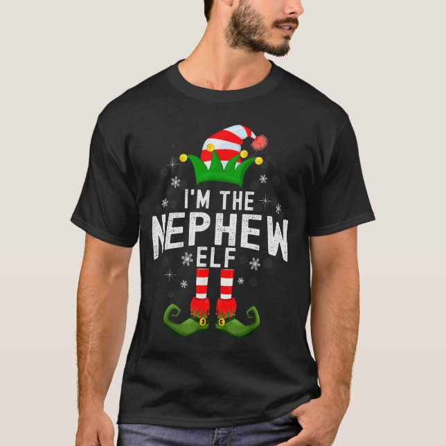 Camiseta I'm The Nephew Elf Christmas Family Pjs Costume  (Frente)