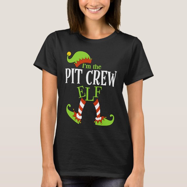 Camiseta I'm The PIT CREW Elf Family Group Matching PJ Chri (Frente)