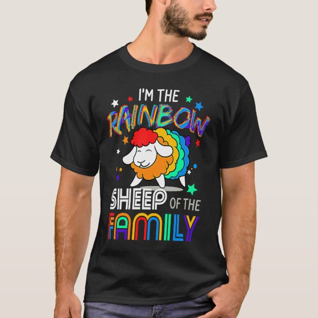 Camiseta I'm The Rainbow Gay Sheep Of The Family Gay Pride (Frente)