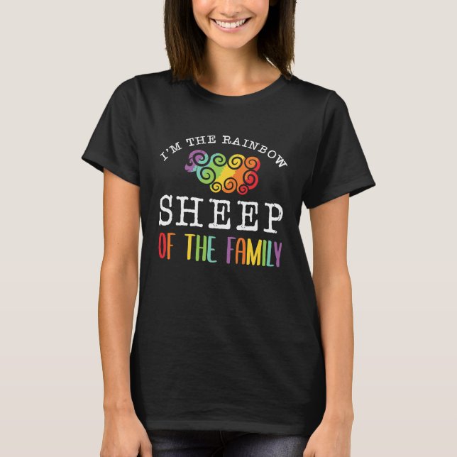 Camiseta I'm The Rainbow Sheep Of The Family Farm Goat Live (Frente)