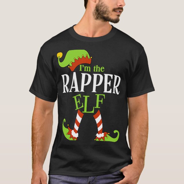 Camiseta I'm The RAPPER Elf Family Group Matching PJ Christ (Frente)