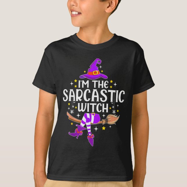 Camiseta I'm The Sarcastic Witch Halloween Matching Group C (Frente)