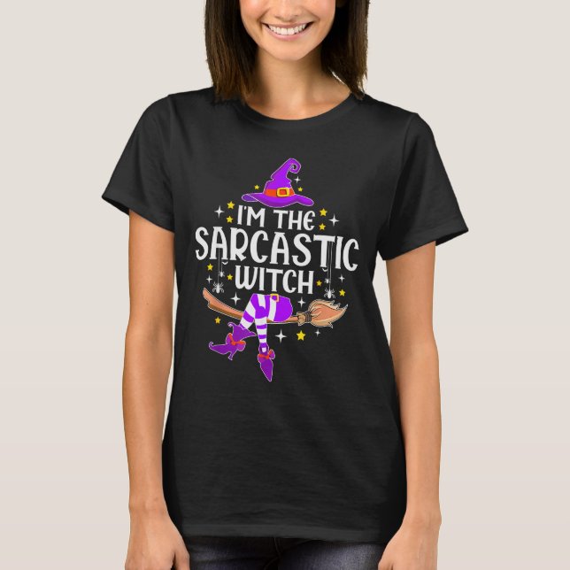 Camiseta I'm The Sarcastic Witch Halloween Matching Group C (Frente)