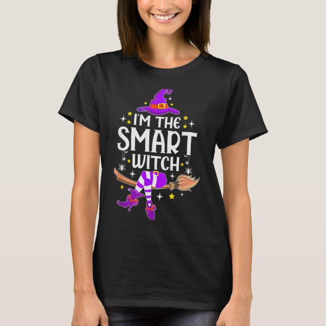 Camiseta I'm The Smart Witch Halloween Matching Group Costu (Frente)