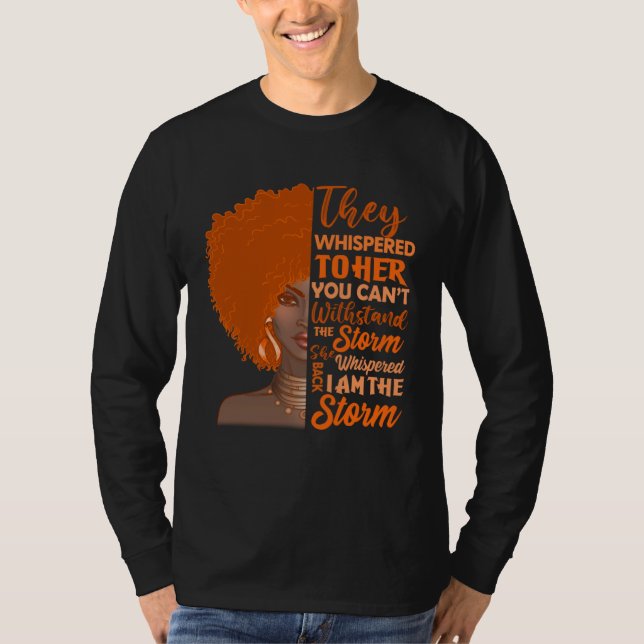 Camiseta I'm The Storm Orange Multiple Sclerosis Warrior Bl (Frente)
