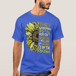 Camiseta Im The Storm Sunflower Gold Childhood Cancer Aware