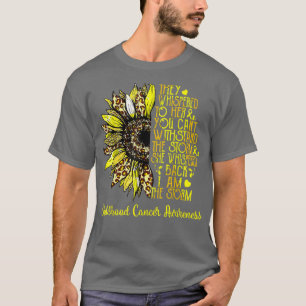 Camiseta I'm The Storm Sunflower Leopard Childhood Cancer W