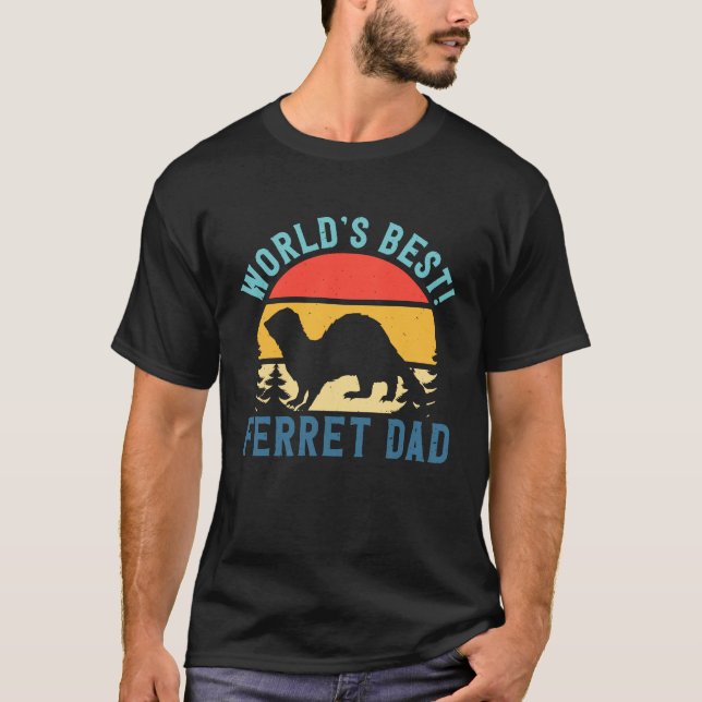 Camiseta I'm The World's Best Ferret Dad Animal Ferret (Frente)