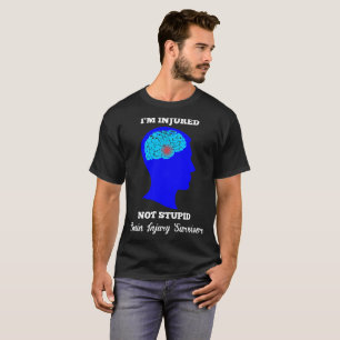 Camiseta Im Tshirt nao estúpido ferido do sobrevivente da