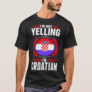 Camiseta Im Tshirt não gritando do croata Im