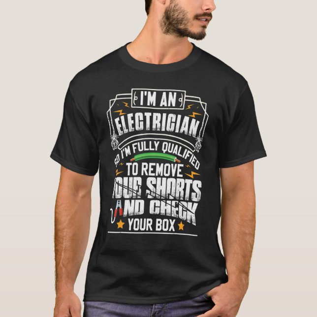 Camiseta Im Um Elétrico De Caixa Curta Ampere Eletrônico (Frente)