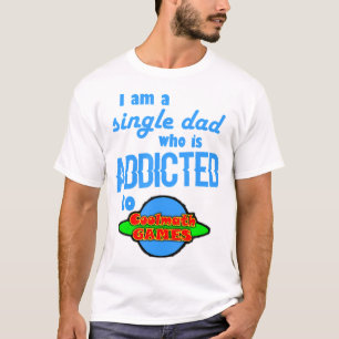 Camiseta IM Um Pai Solteiro Viciado Em Jogos De Matemática