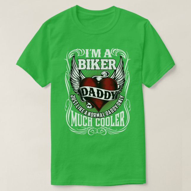 Camiseta Im Um Slogan De Pai Biker (Frente do Design)
