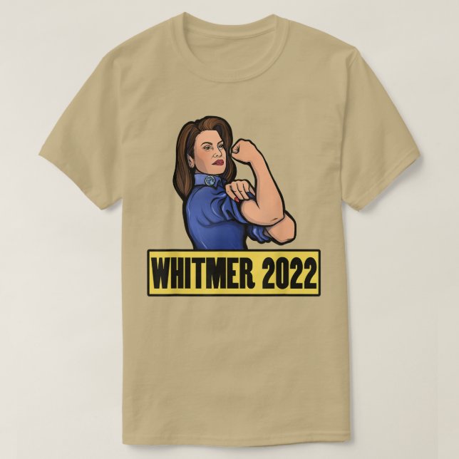 Camiseta Im with Gretchen Whitmer para Governador 2022 (Frente do Design)