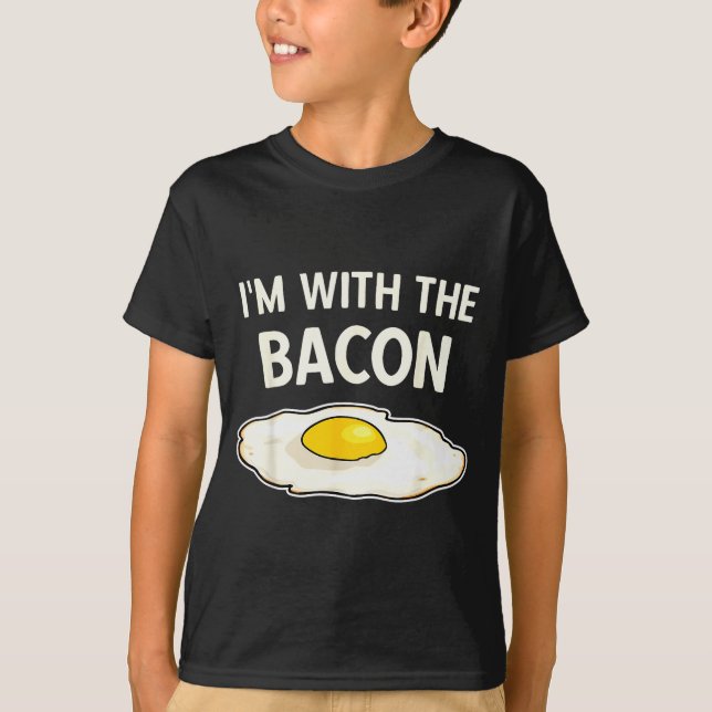 Camiseta I'm With The Bacon Eggs Easy Halloween Matching Co (Frente)