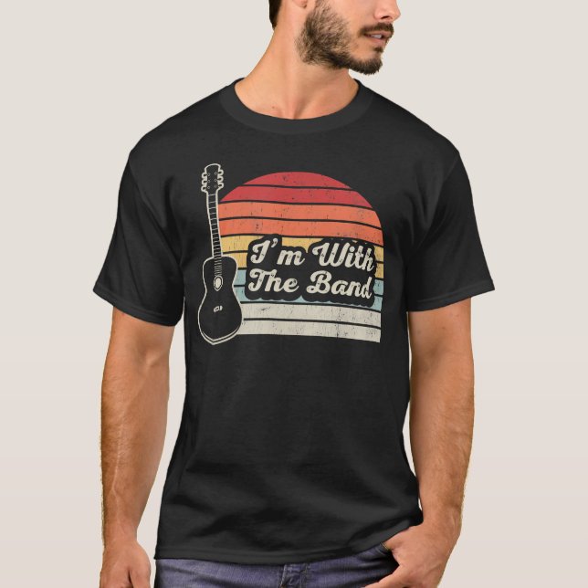 Camiseta I'M With The Band Acoustic Guitar (Frente)