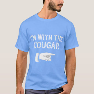 Camiseta Im With The Cougar Matching Cougar Costume Hallowe