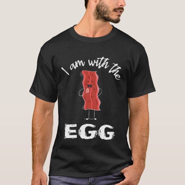 Camiseta I'm With The Egg Bacon Couples Matching Costume Ha (Frente)