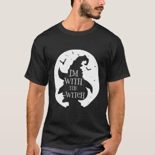 Camiseta I'm With The Witch Funny Spooky Halloween Costume