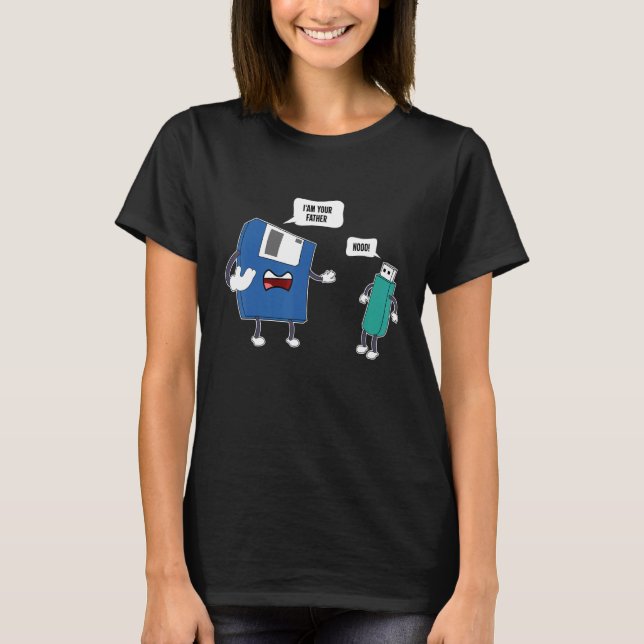 Camiseta I'm Your Father No Shirt USB Floppy Disk Engineeri (Frente)