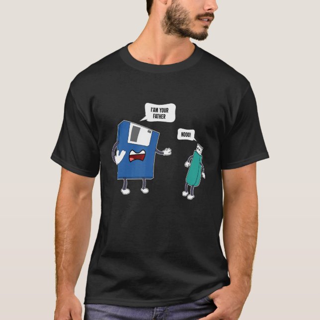 Camiseta I'm Your Father No Shirt USB Floppy Disk Engineeri (Frente)