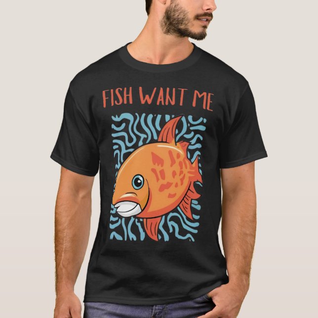 Camiseta Ímã de Cromo - Pegando o Peixe Grande! (Frente)