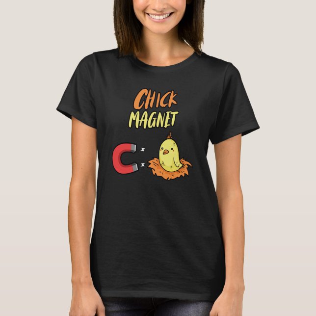 Camiseta Ímã de Frango Galinha Pintinho (Frente)