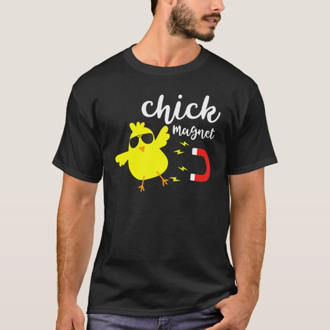 Camiseta Ímã de Galinha da Páscoa Engraçado Dia da Páscoa F (Frente)