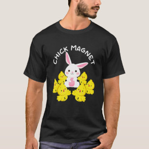 Camiseta Ímã de Galinha Páscoa Trocadilho Domingo de Páscoa