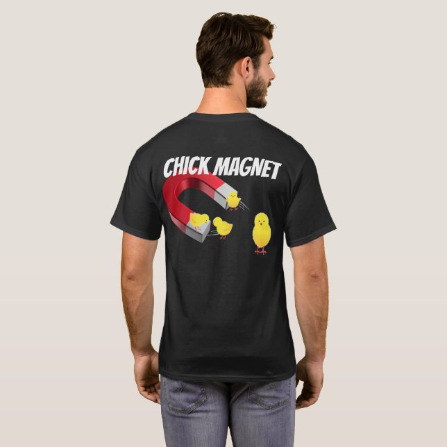 Camiseta Ímã de Garotas (Parte Traseira Completa)