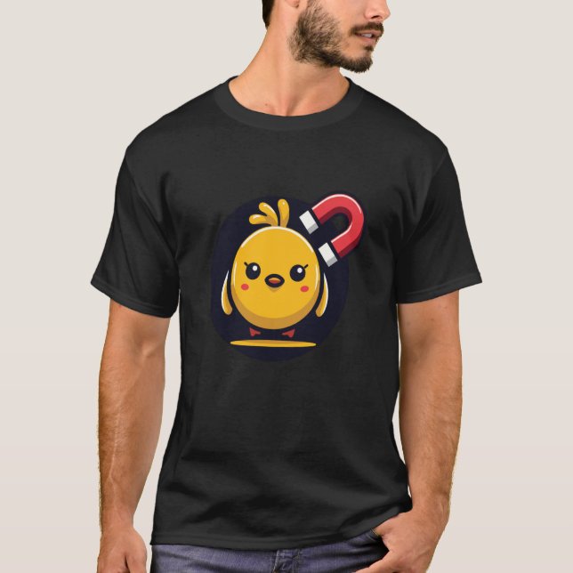 Camiseta Ímã de Meninas Bonito Engraçado (Frente)