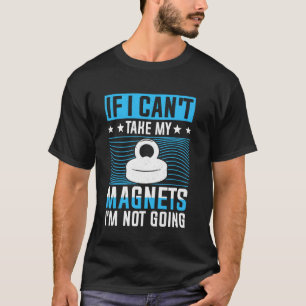 Camiseta Ímã de Pesca Divertido de Metal Pesca Pescador