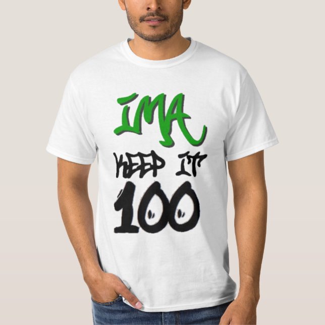 Camiseta Ima mantem-no o T 100 (Frente)