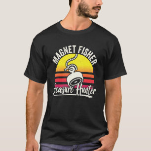 Camiseta Ímã Pescador Caçador de Tesouros Ímãs Pescador