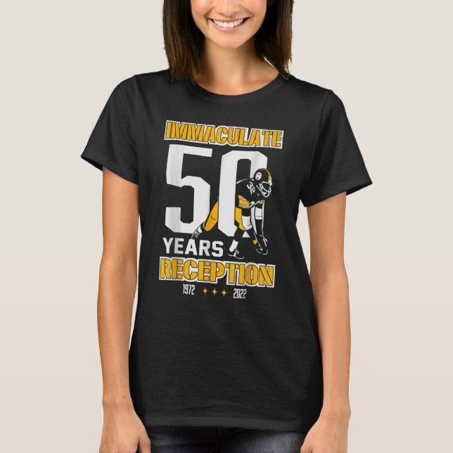 Camiseta Imaculada 50 anos de recepção Pittsburgh Men Boy W (Frente)