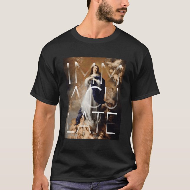 Camiseta Imaculada Concepção De Mary Murillo Paintings Ca (Frente)