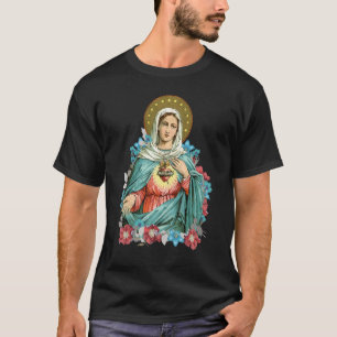 Camiseta Imaculado Coração de Maria Nossa Mãe Abençoada Cat