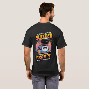 Camiseta 🤖 Imagem Ai Engraçada Prompt Roubou Memórias Sarc