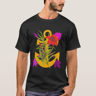 Camiseta Imagem Âncora Católica de Santa Filomena Lírio Arr