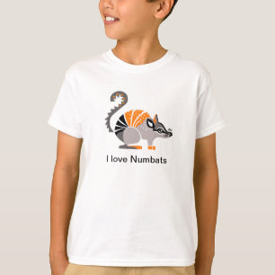 Camiseta Imagem animal - Eu adoro NUMBATS - Vida selvagem -