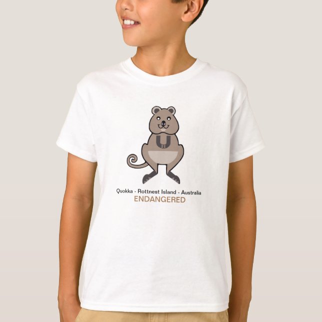 Camiseta Imagem animal - QUOKKA - Austrália - Vida selvagem (Frente)