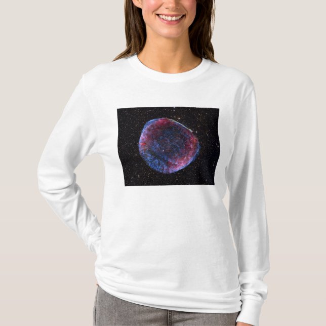 Camiseta Imagem composta do remon de supernova SN 1006 (Frente)